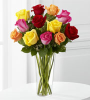 The FTD® Bright Spark Rose Bouquet